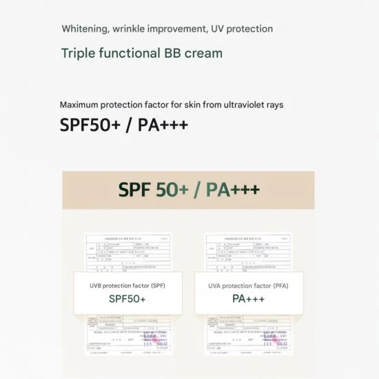 3W CLINIC Caviar & Luxury Gold BB Cream SPF50+ PA+++ 50ml - Image 4