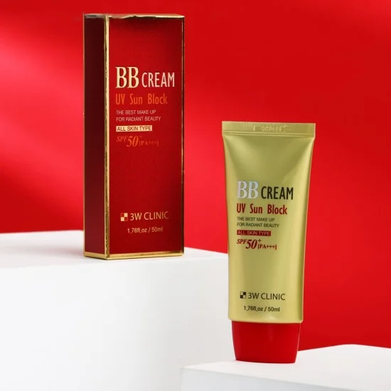 3W Clinic BB Cream UV Sun Block SPF 50+ PA+++ - Image 2