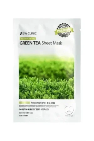 3w Clinic Essential Up Grean Tea Sheet Mask