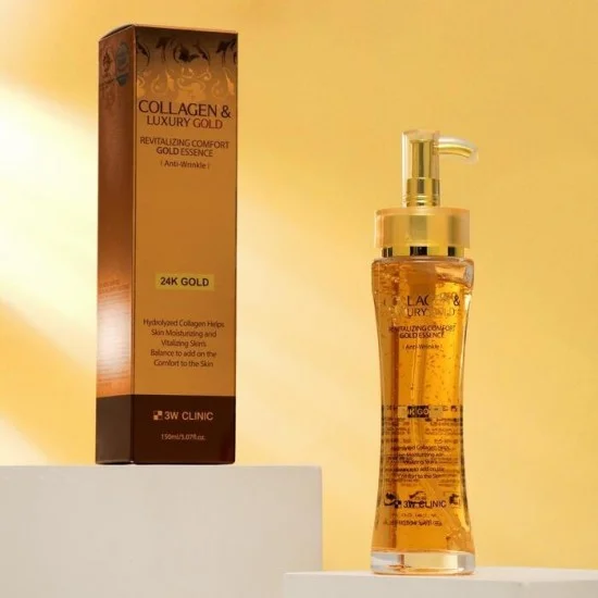 3W Clinic collagen and luxury revitalizing comfort 24K gold essence - Image 3