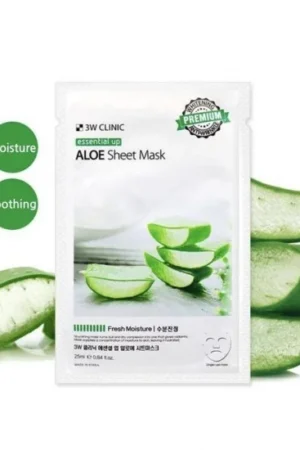3W CLINIC Essential UP Aloe Sheet Mask
