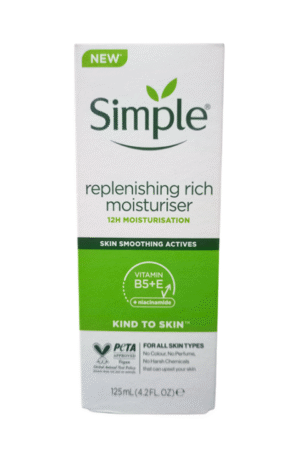 Simple Kind to Skin Hydrating Light Moisturizer with Vitamin B5+E & Niacinamide 125ml