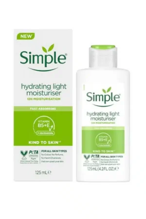 Simple Kind to Skin Hydrating Light Moisturizer with Vitamin B5+E & Niacinamide 125mL