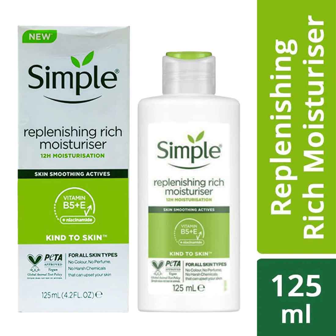 Simple Kind to Skin Replenishing Rich Moisturizer 125mL - Image 3