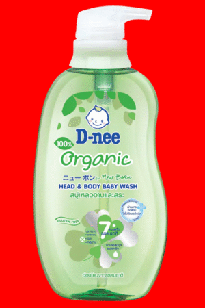 D-Nee Organic Head & Body Baby wash Aloe Vera 380mL