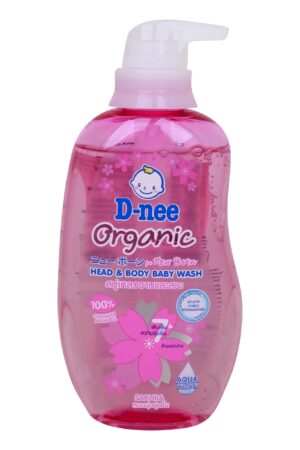D-Nee Organic Sakura Head and Body Baby wash 380mL