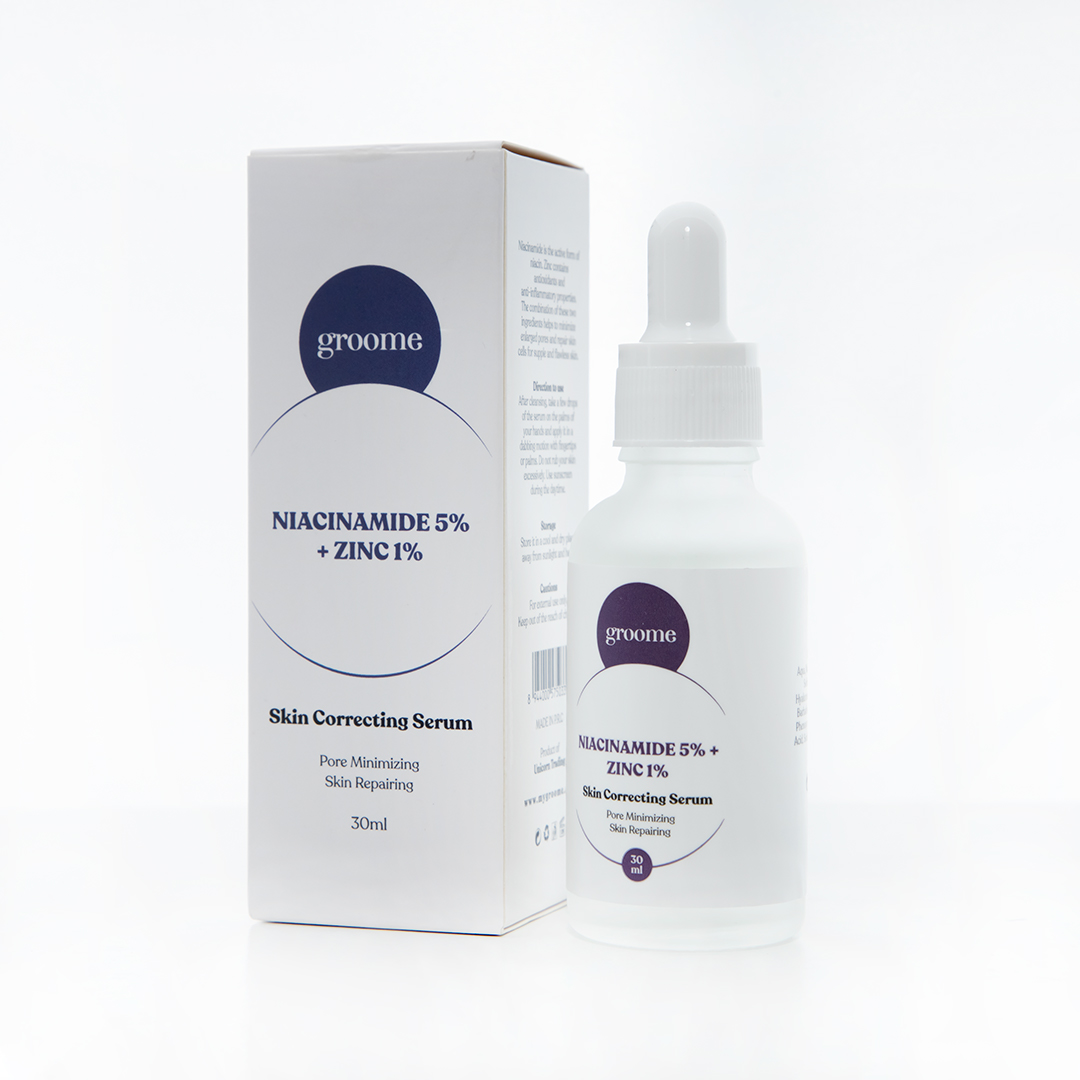 Groome Niacinamide 5% + Zinc 1% Skin Correcting Serum 30mL - Image 2