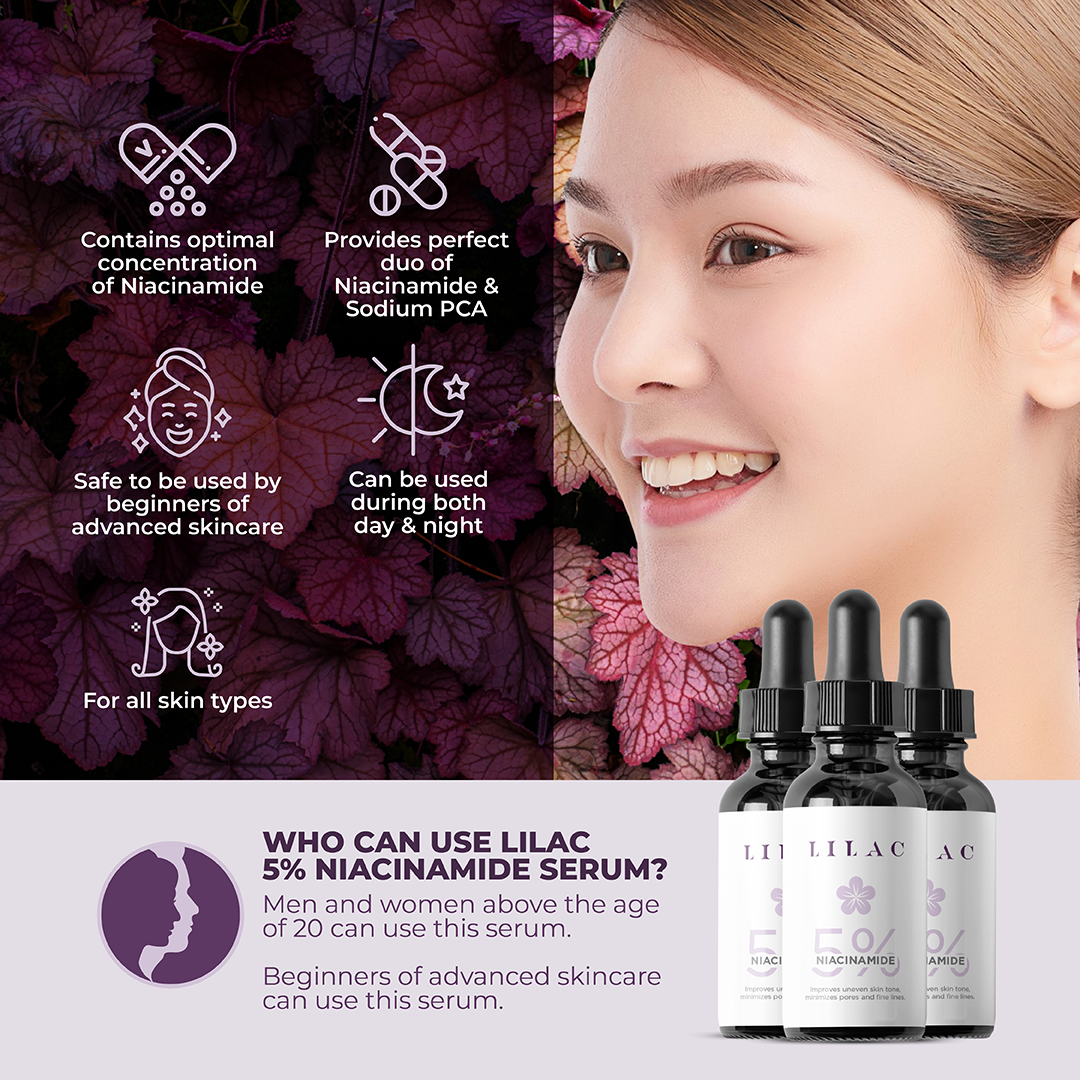 Lilac Niacinamide 5% Serum 30mL - Image 3