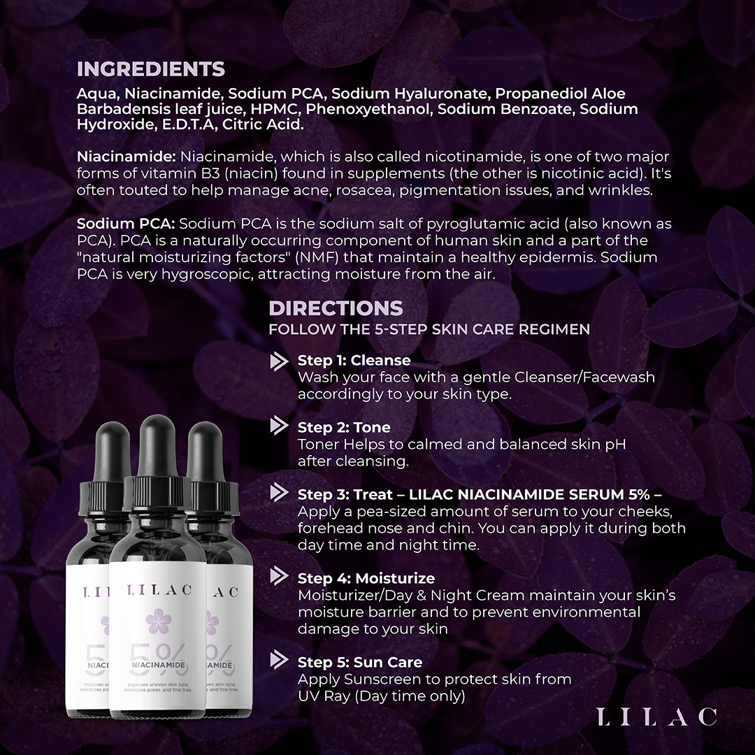 Lilac Niacinamide 5% Serum 30mL - Image 6