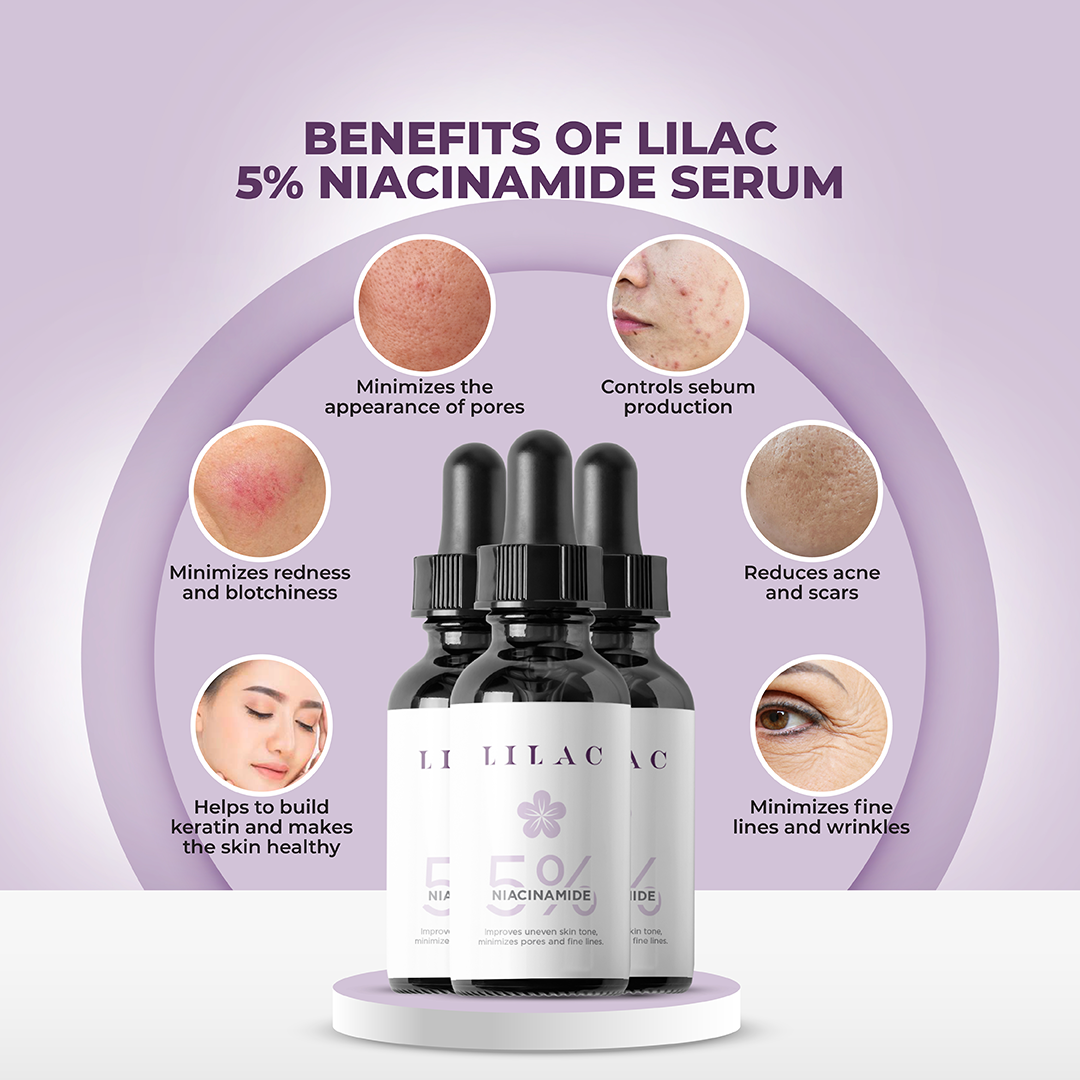 Lilac Niacinamide 5% Serum 30mL - Image 5