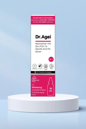 Dr.Agei Niacinamide 10% Zinc PCA 1% Glycolic Acid 2% Serum 30mL