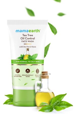 Mamaearth Tea Tree Oil Control Face Wash with Tea Tree & Neem for Normal to Oily Skin 100mL