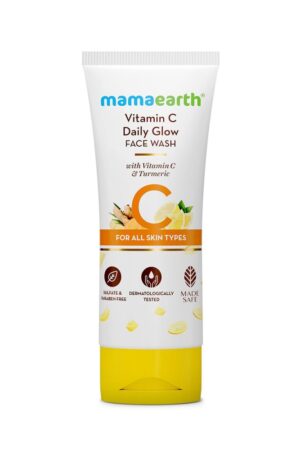Mamaearth vitamin C Face wash with vitamin C & Turmeric For Skin illumination 100mL