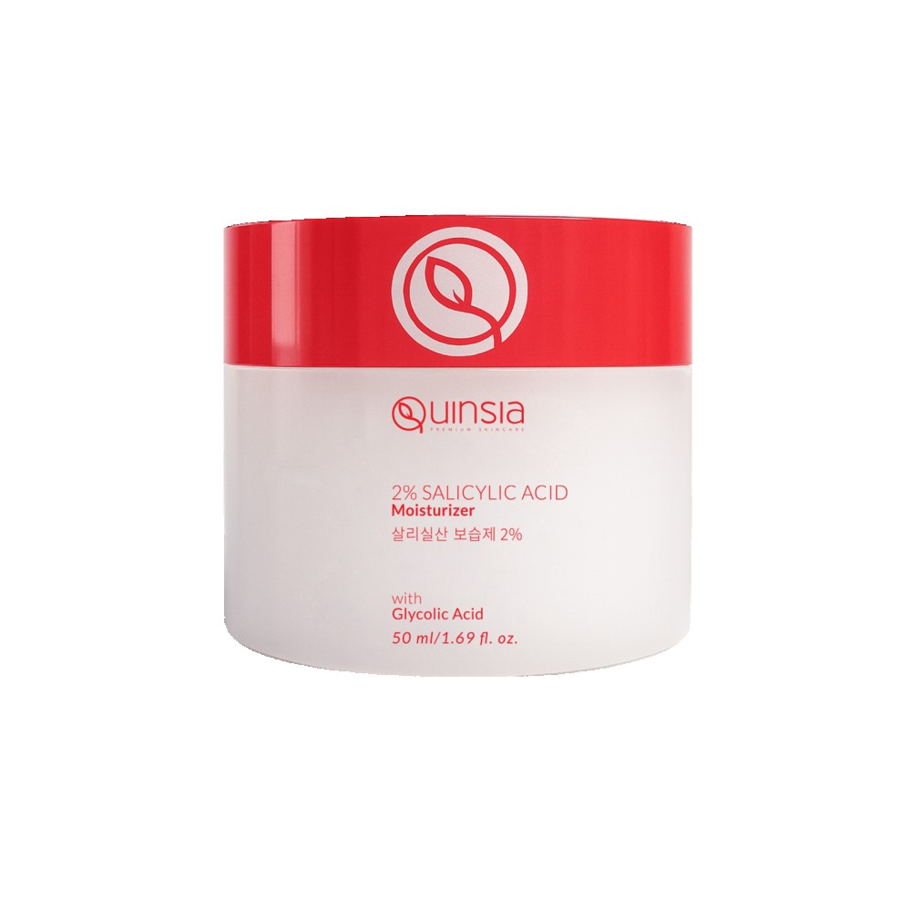 Quinsia 2% Salicylic Acid Moisturizer with Glycolic Acid 50mL