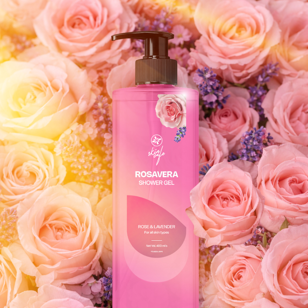 Skin Cafe Rosavera Rose & Lavender Shower Gel 400mL - Image 5