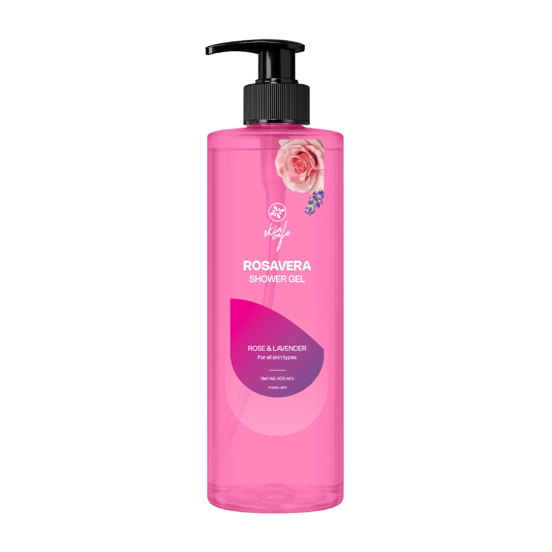 Skin Cafe Rosavera Rose & Lavender Shower Gel 400mL