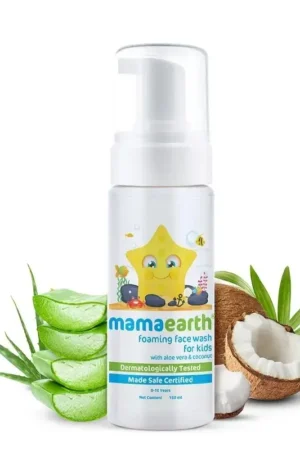Mamaearth Foaming Face wash For Kids with Aloe Vera & Coconut 150mL