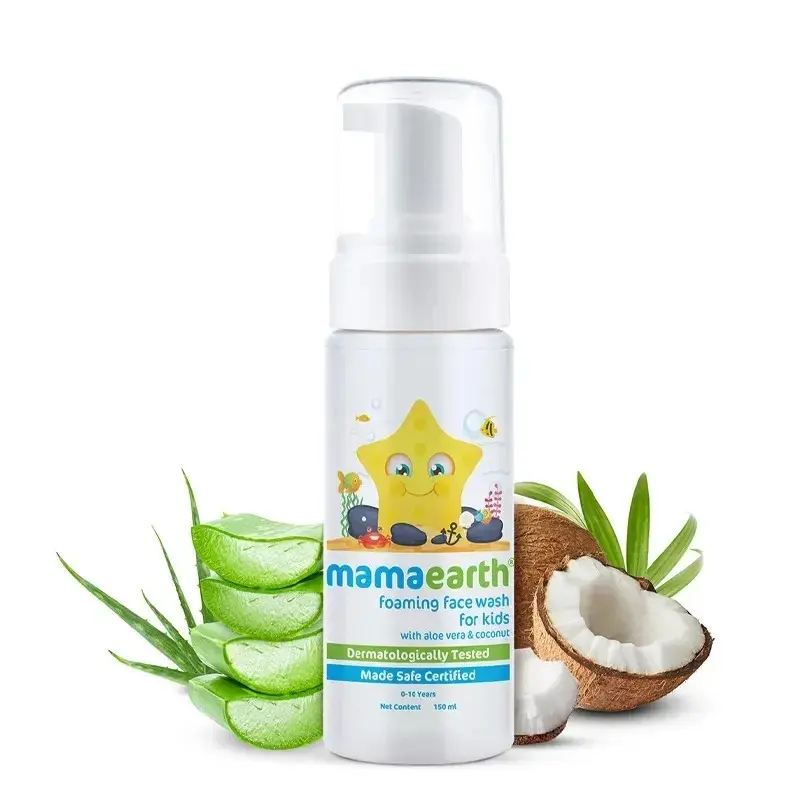 Mamaearth Foaming Face wash For Kids with Aloe Vera & Coconut 150mL