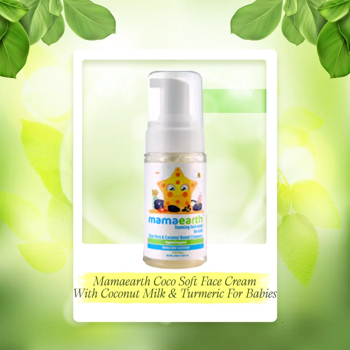 Mamaearth Foaming Face wash For Kids with Aloe Vera & Coconut 150mL - Image 2